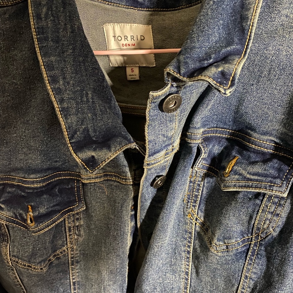 TORRID stretchy plus size denim jacket